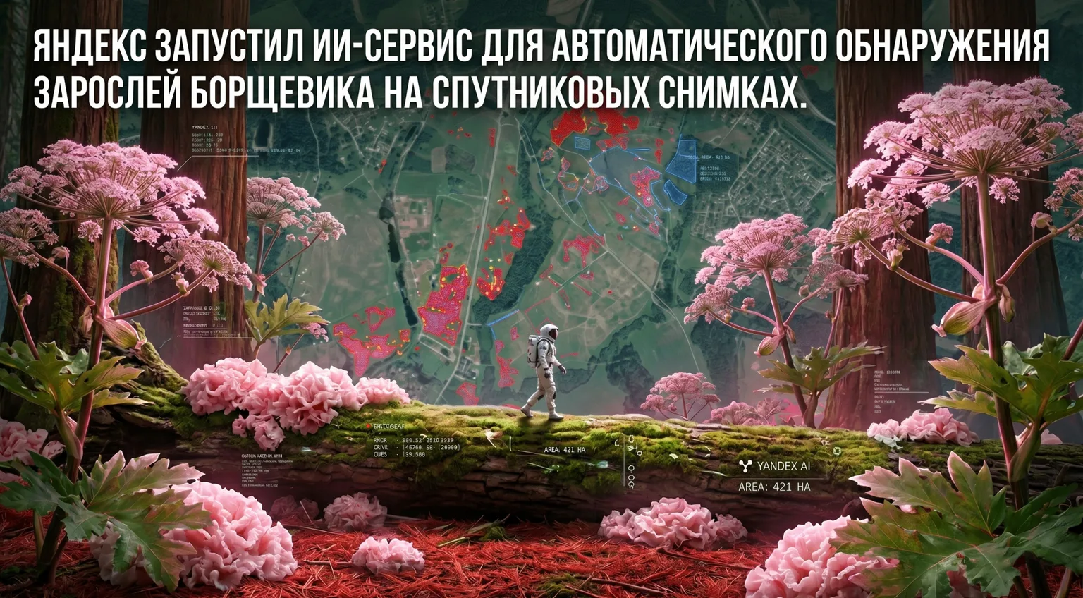 ЯНДЕКС ЗАПУСТИЛ ИИ-СЕРВИС ДЛЯ АВТОМАТИЧЕСКОГО ОБНАРУЖЕНИЯ ЗАРОСЛЕЙ БОРЩЕВИКА НА СПУТНИК...