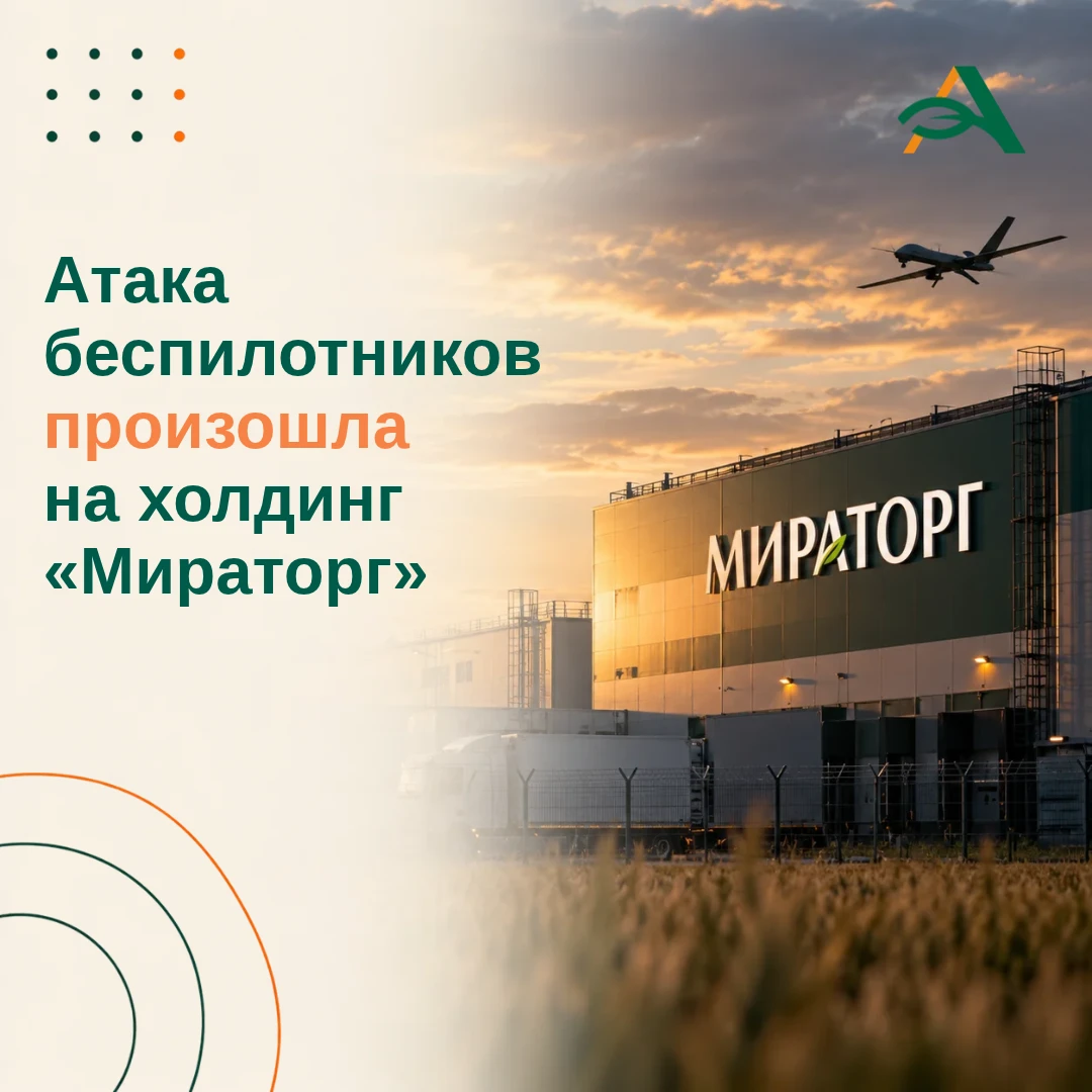 🟠 Массированной атаке беспилотников подвергся холдинг «Мираторг» в Брянской области