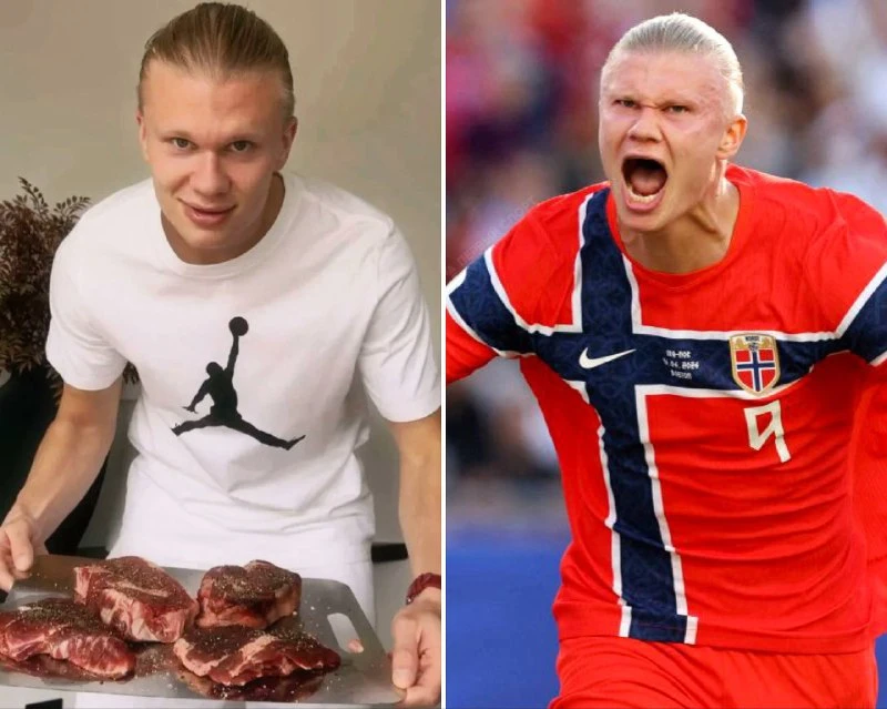 ❗️Холанд держит режим на 6 000 калорий в день — так форвард сборной Норвегии подпитывает организм во
