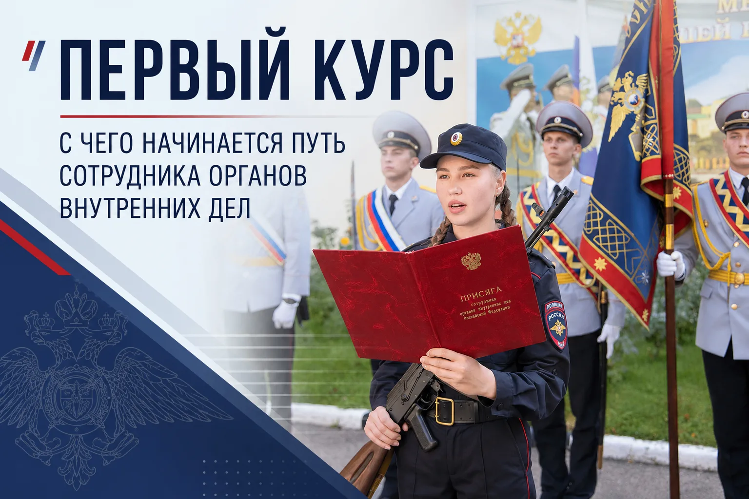 🎓 Первый курс: с чего начинается путь будущего сотрудника органов внутренних дел