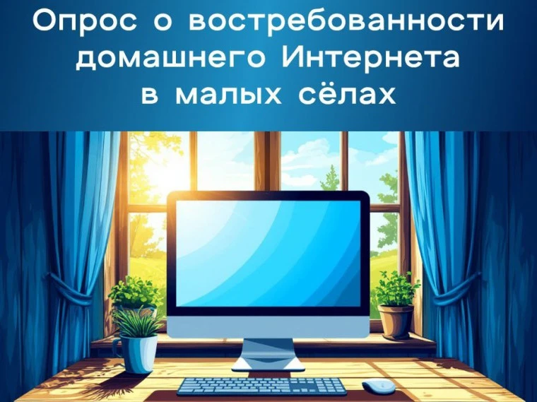 🖥️ Минцифры России проводит опрос о востребованности высокоскоростного домашнего интер...