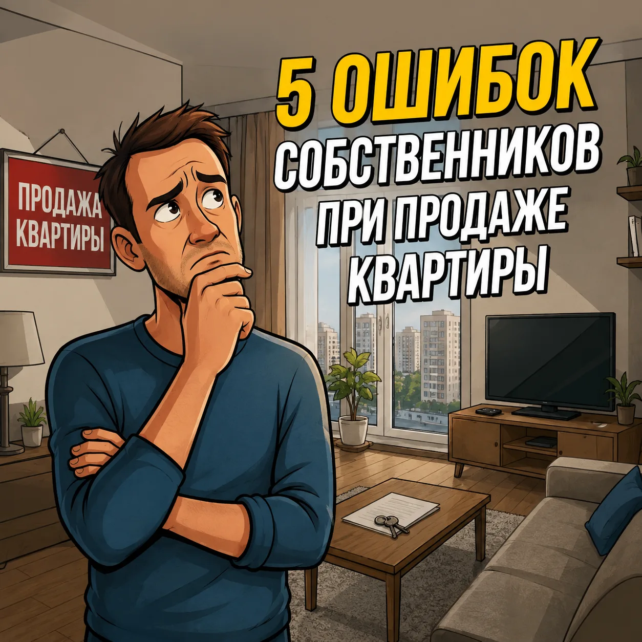 🚨 5 ошибок собственников при продаже квартиры, которые могут стоить вам сотен тысяч ру...
