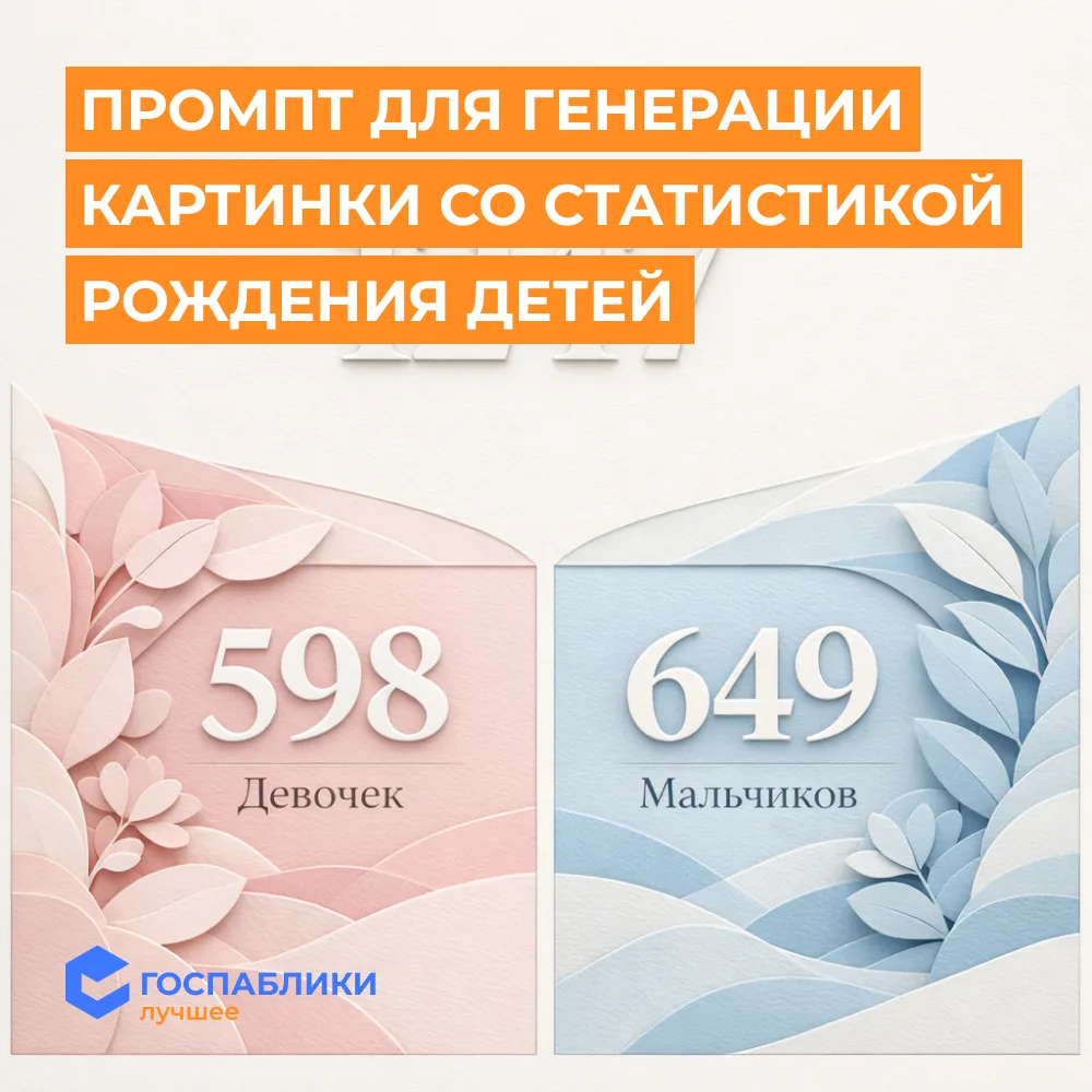 👶 Как красиво оформить статистику рождения детей?

Во многих регионах регулярно публикуют статистик