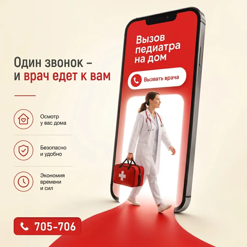 Если ребёнок заболел, последнее, что хочется делать, — собирать его и везти через весь ...