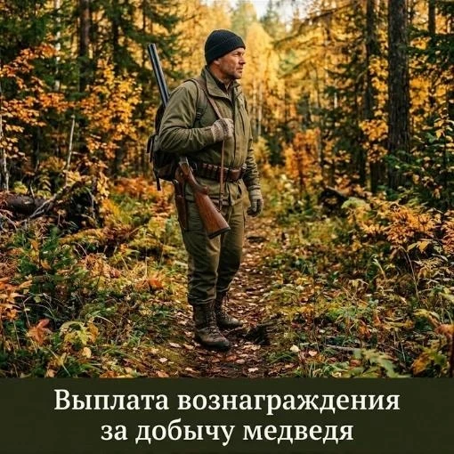 Губернатор Владимир Мазур сообщил о старте выплат вознаграждений за добытых медведей
