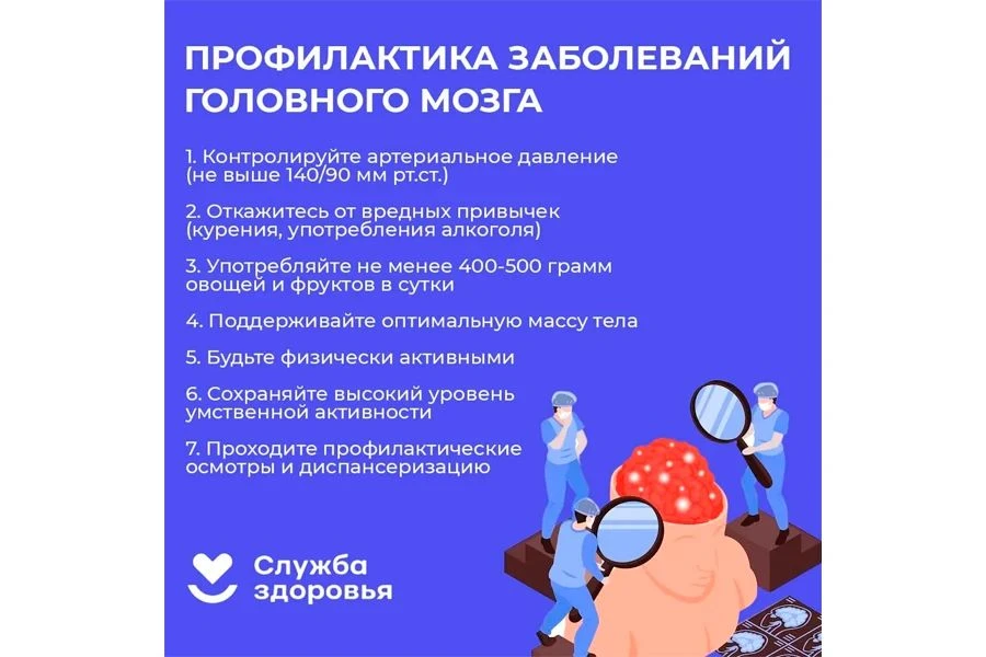 🧠С 20 по 26 июля мы отмечаем Неделю профилактики заболеваний головного мозга, приуроченную к Всемир