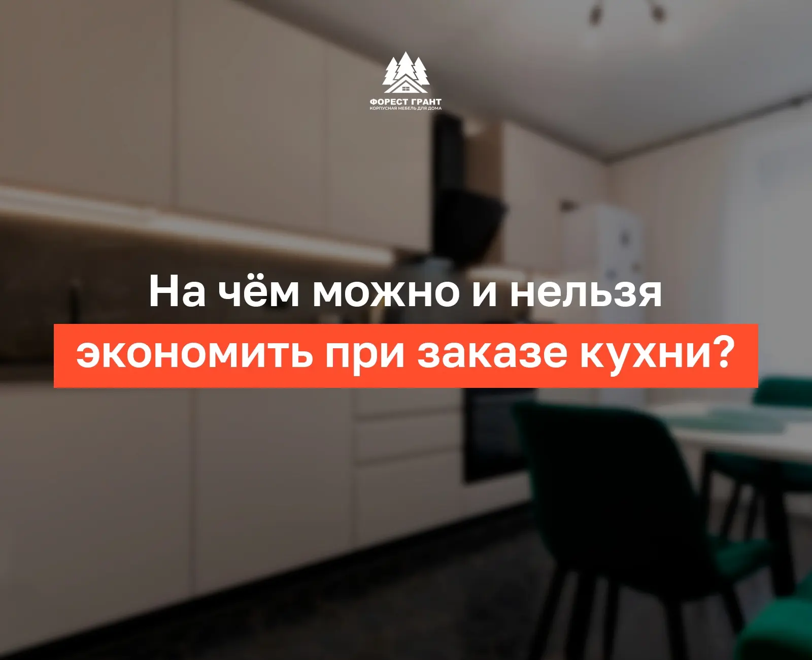 🤔 На чём можно и нельзя экономить при заказе кухни?
