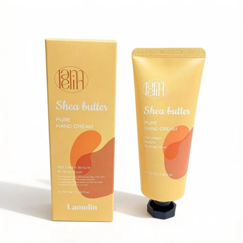 Крем для рук с маслом ши  Lamelin Pure Hand Cream Shea Butter интенсивно питает, разглаживает, замед
