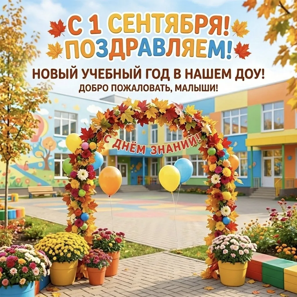🍁 С Новым учебным годом, дорогие коллеги, родители и наши любимые воспитанники!