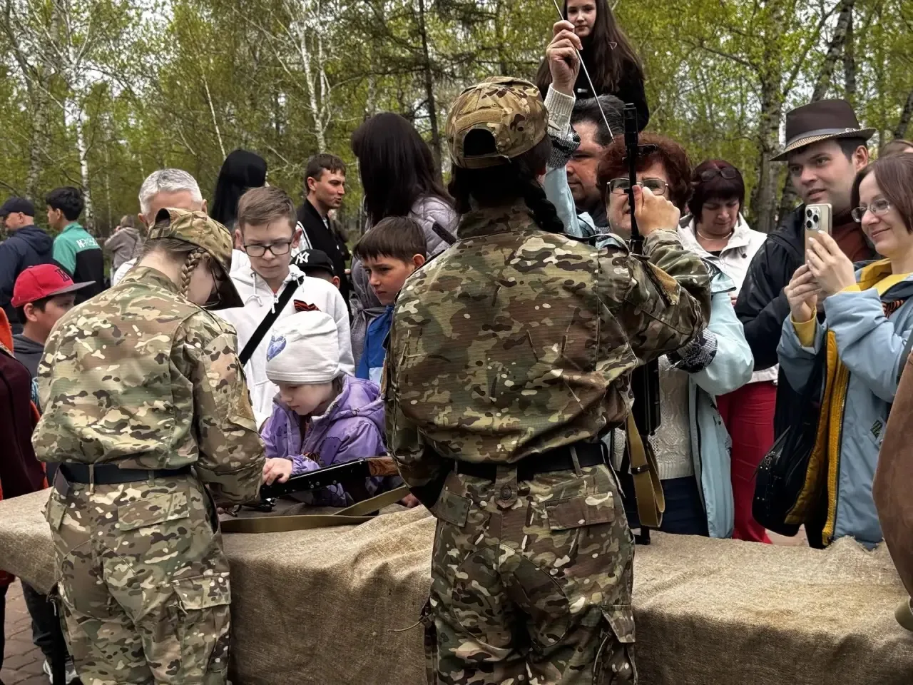 🇷🇺Сегодня, в честь празднования 81-й годовщины Великой Победы, учащиеся нашего военно-патриотическог