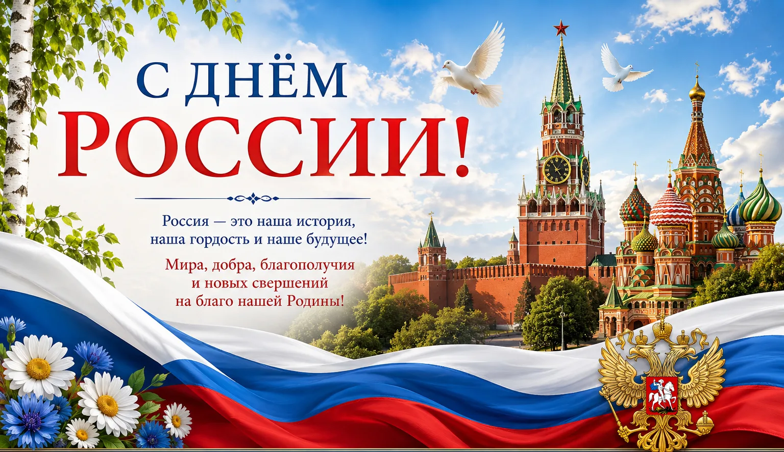 🎆🇷🇺Коллектив Мокшанской районной больницы поздравляет всех С Днем России!

Всем мира,добра, благо
