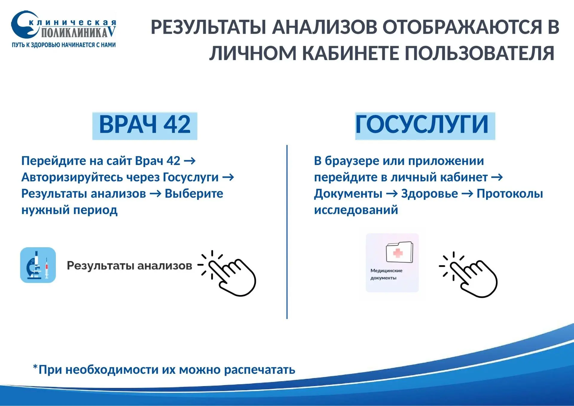 🤳Результаты ваших анализов всегда под рукой!