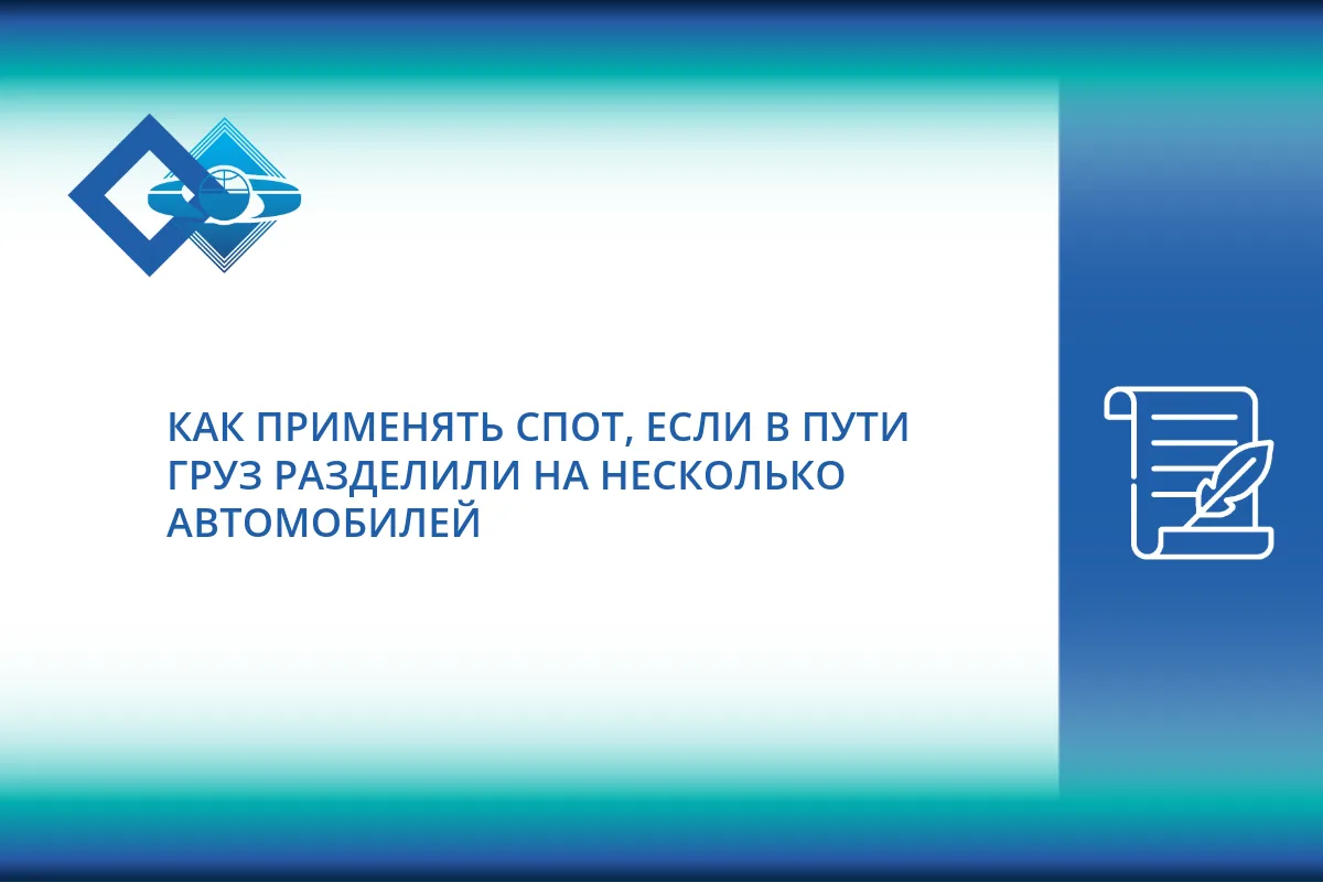 📑 Эксперты ФНС России разъяснили порядок применения СПОТ в нестандартных ситуациях: если груз разде