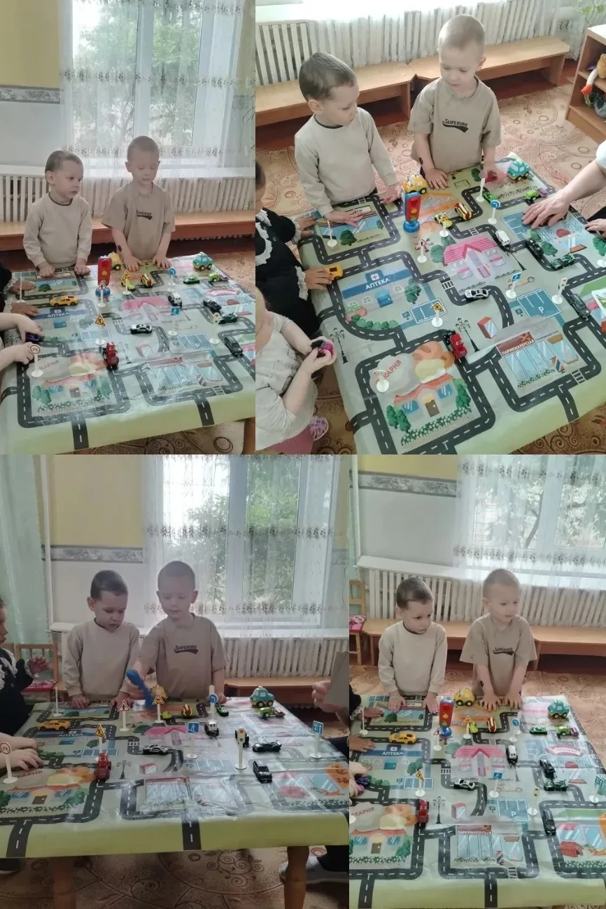 В первой младшей группе прошла беседа "Наш друг-светофор".