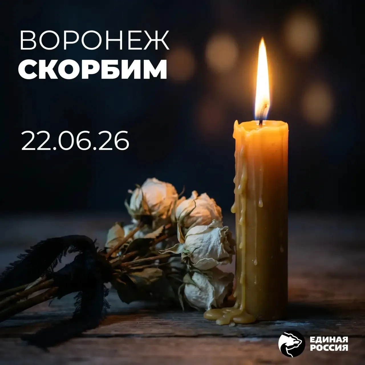 С 23 по 25 июня, объявлены днями траура 
 в Воронежской области. 
Призываем вас, почтить память жерт