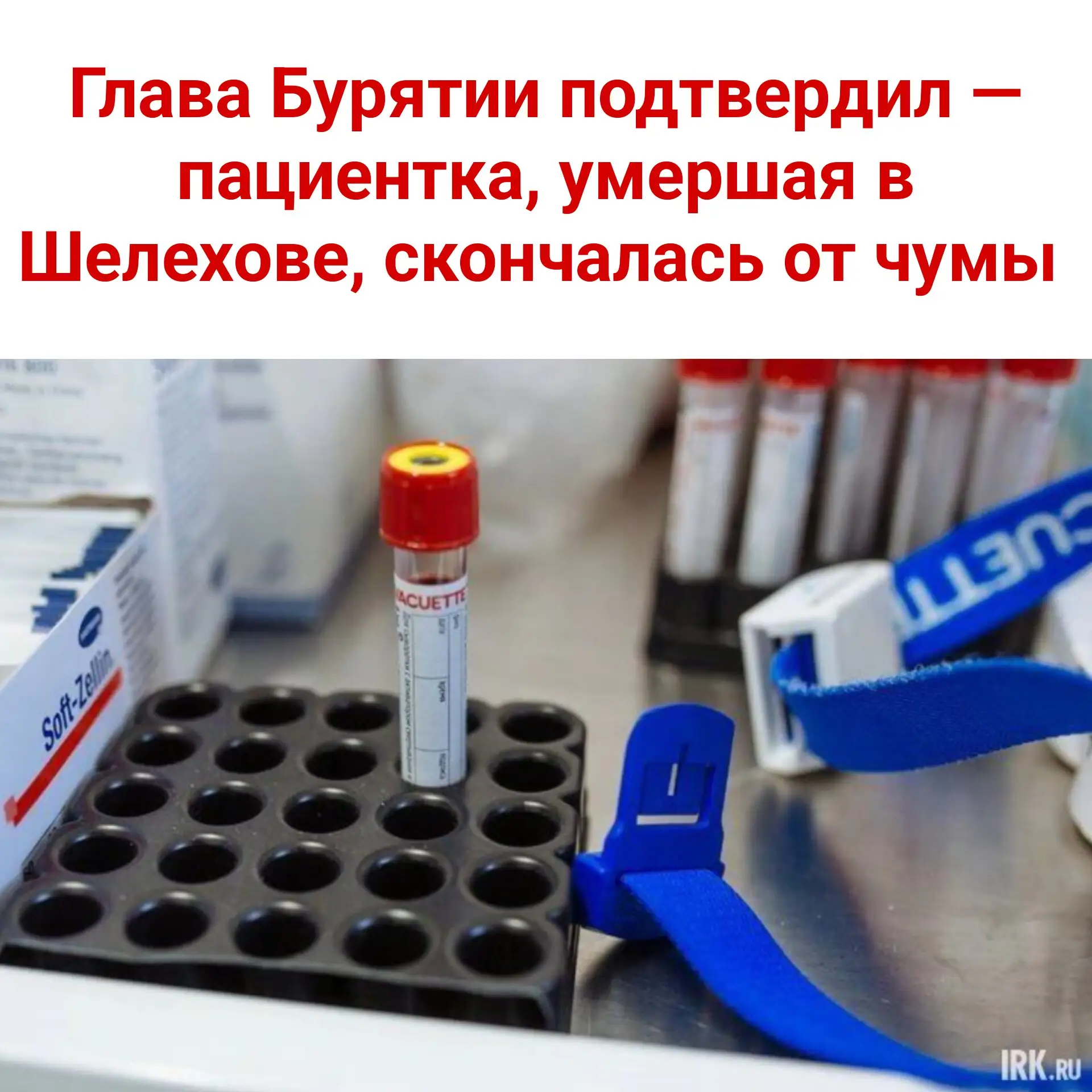 ⚡️ Глава Бурятии подтвердил — пациентка, умершая в Шелехове, скончалась от чумы