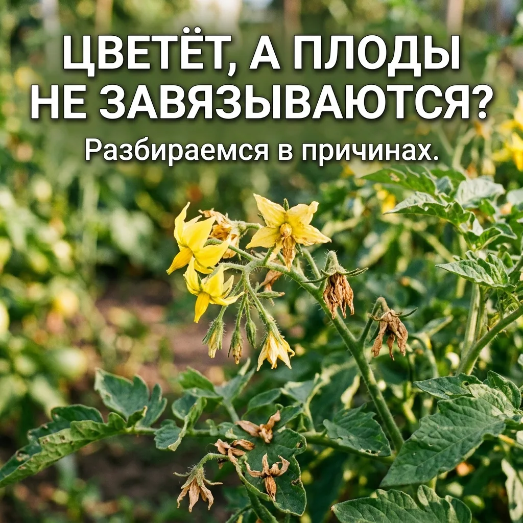🍅 ЗАВЯЗЬ ОПАДАЕТ, А ПЛОДОВ НЕТ? ВОТ В ЧЁМ ДЕЛО

Знакомая беда: куст цветёт пышно, как невеста, а пл