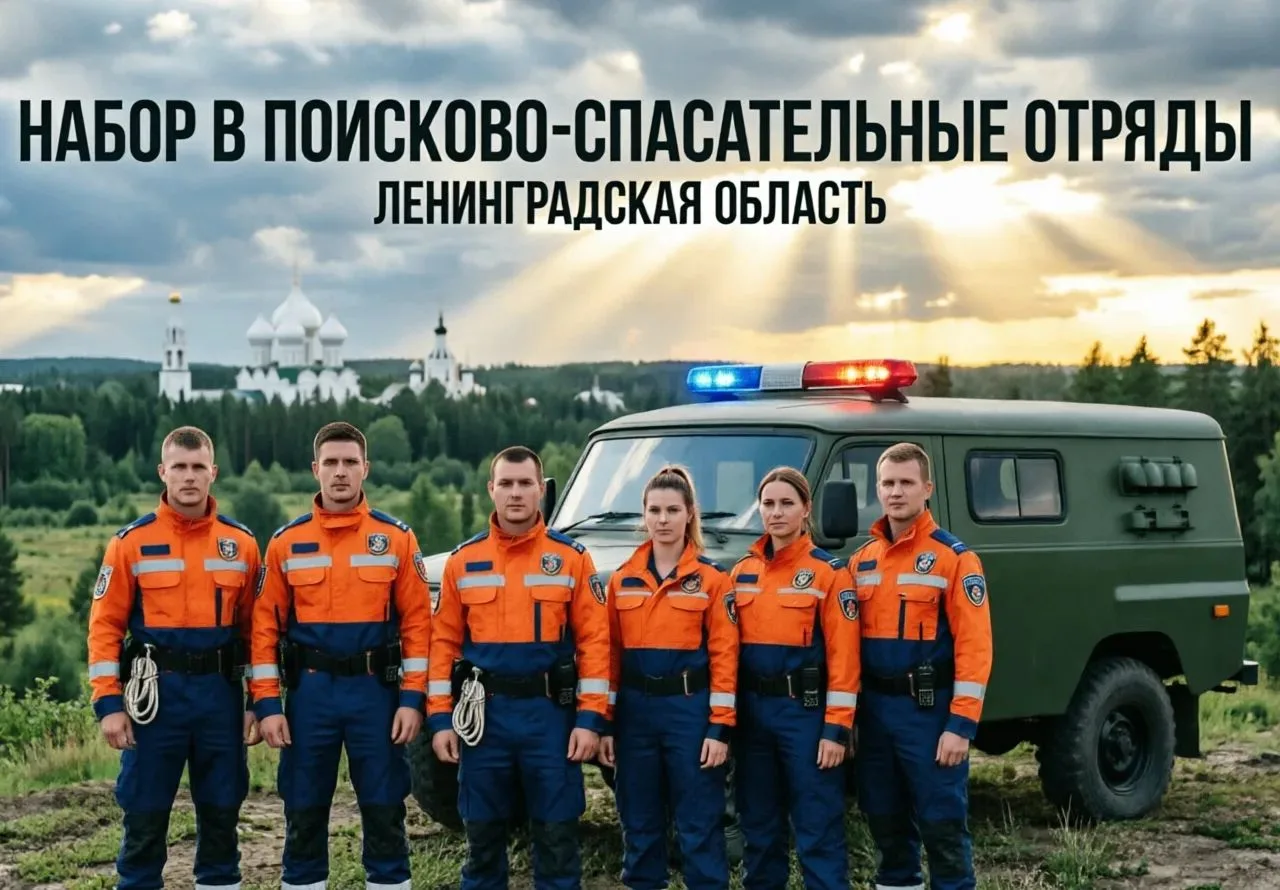 Открыт набор в поисково-спасательные отряды Ленинградской области