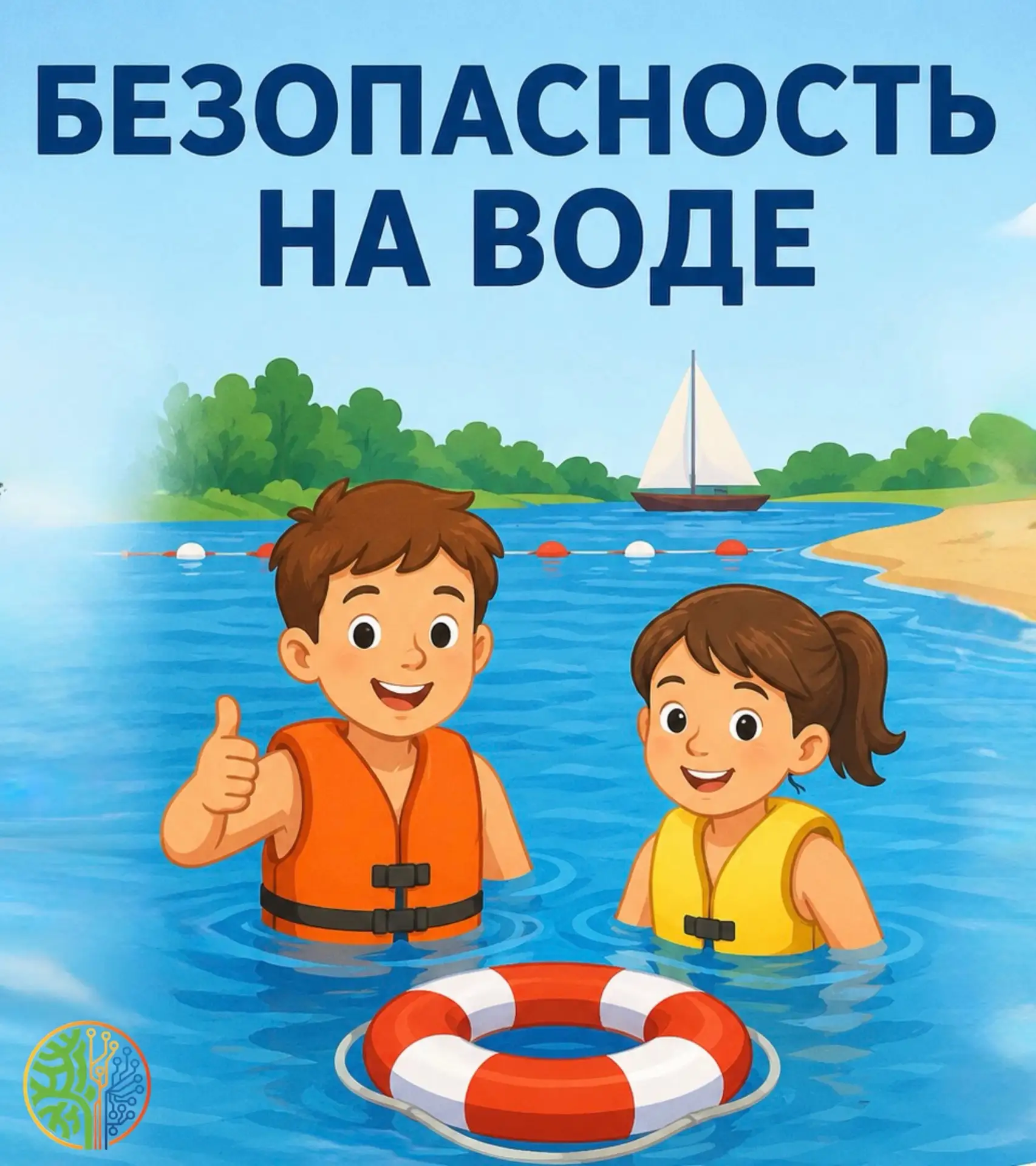 Лето — время отдыха, игр и купания. 
Чтобы отдых у воды приносил только радость, важно помнить прост