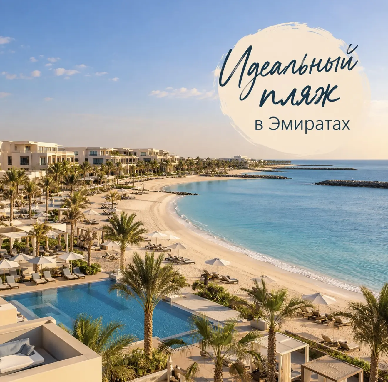 🇦🇪 Идеальный пляж в Эмиратах за 177 016 ₽ на двоих
