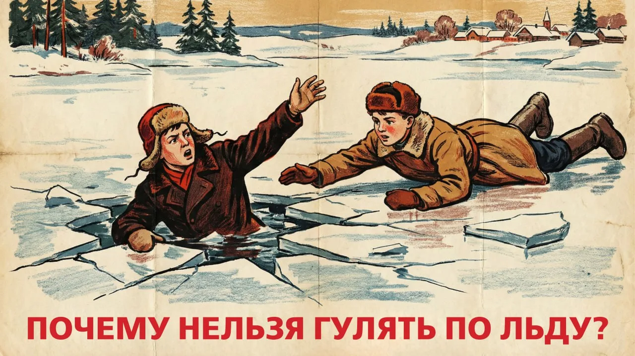 Что может быть страшнее, чем провалиться под лед и утонуть в холодной воде? 🌊  Оказаться подо льдом 