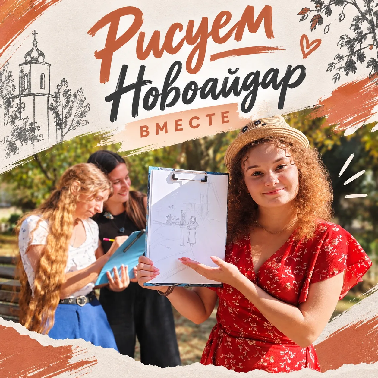 Рисуем Новоайдар вместе
