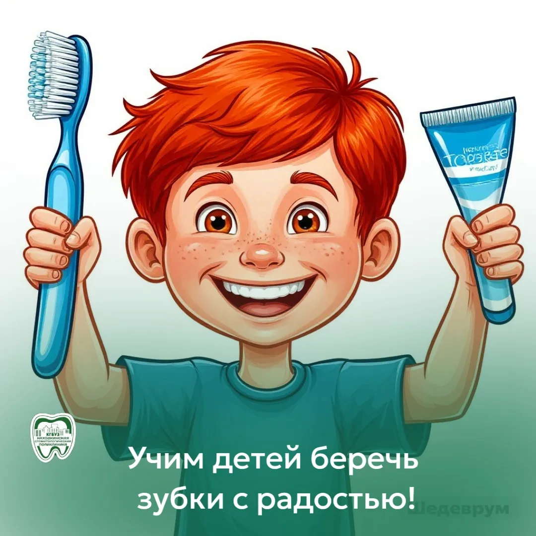 Прививаем детям полезные привычки — заботимся о здоровой улыбке 😊