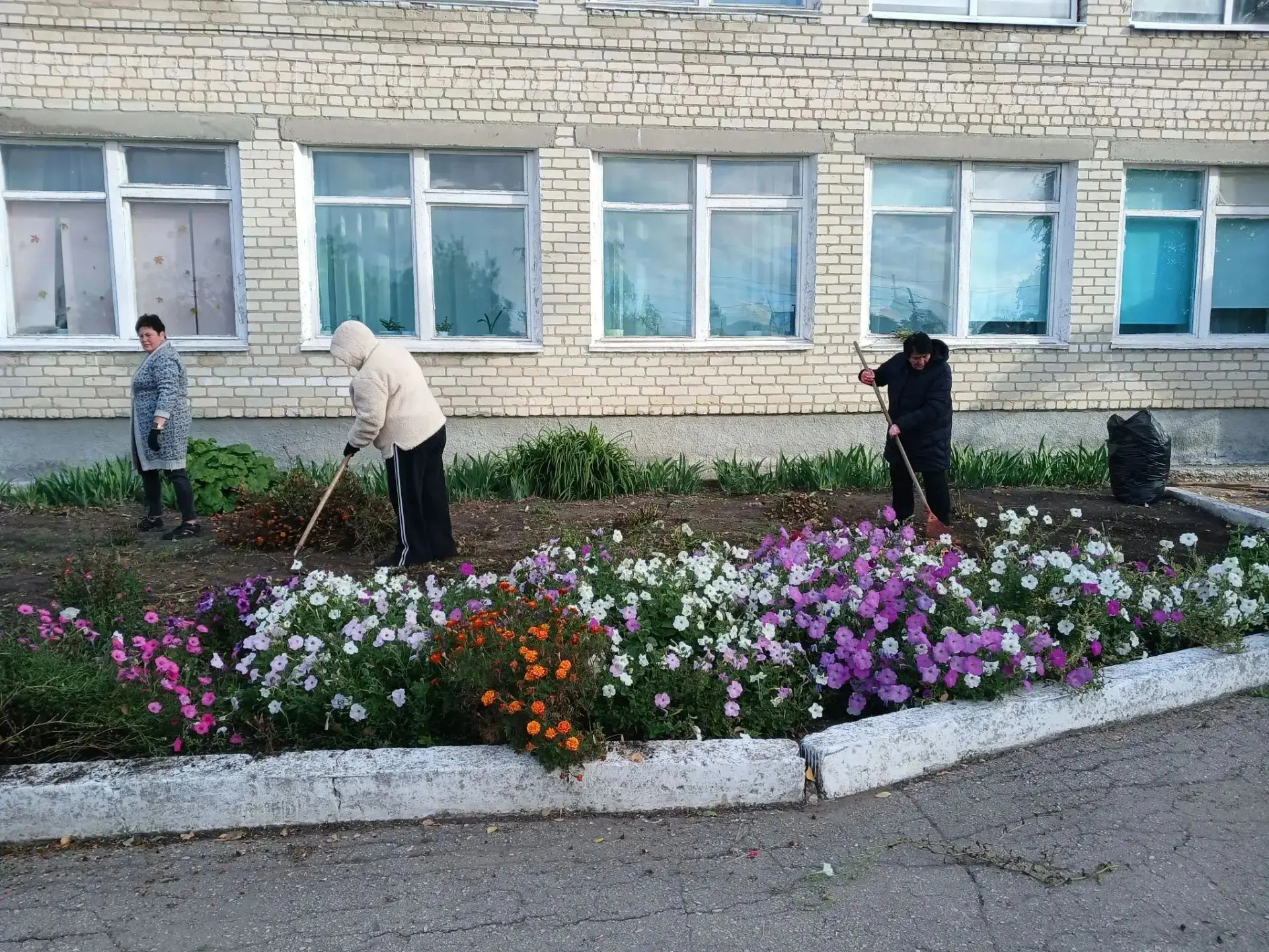💥Общерайонный субботник в школе: «Вместе делаем мир чище и красивее!»