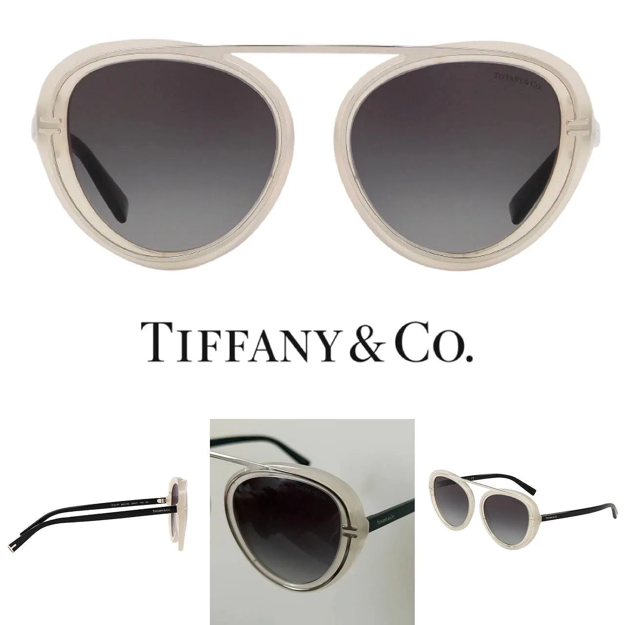 Очки TIFFANY 🤍 в светлой пластиковой оправе