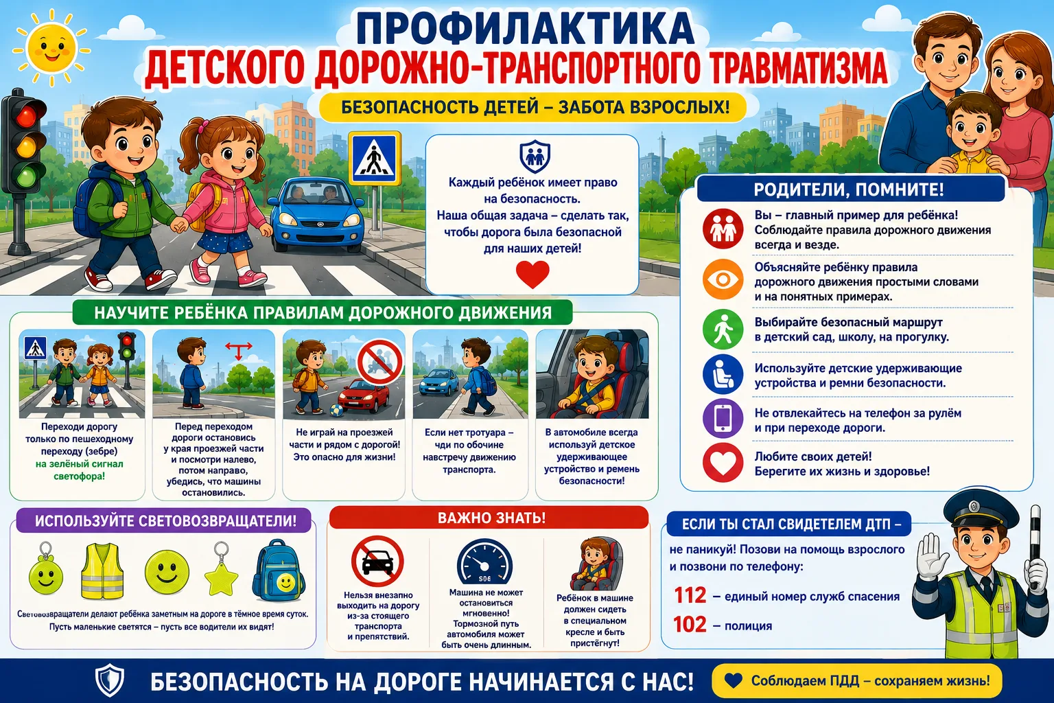 Ежедневно наши воспитанники становятся участниками дорожного движения: переходят дорогу...