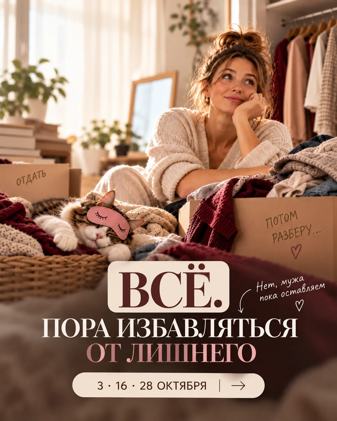 А у вас что первым отправится «на устранение»: ненужные вещи, старые фото в телефоне, о...