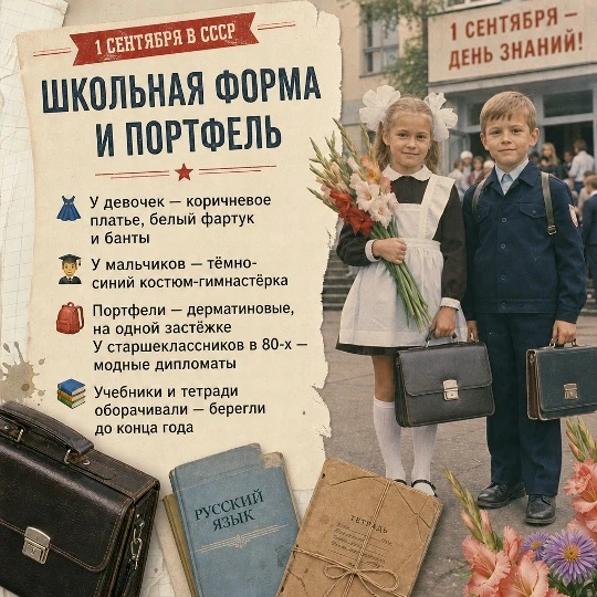 🔔 1 сентября в Советском Союзе было не просто началом учебного года, а настоящим празд...