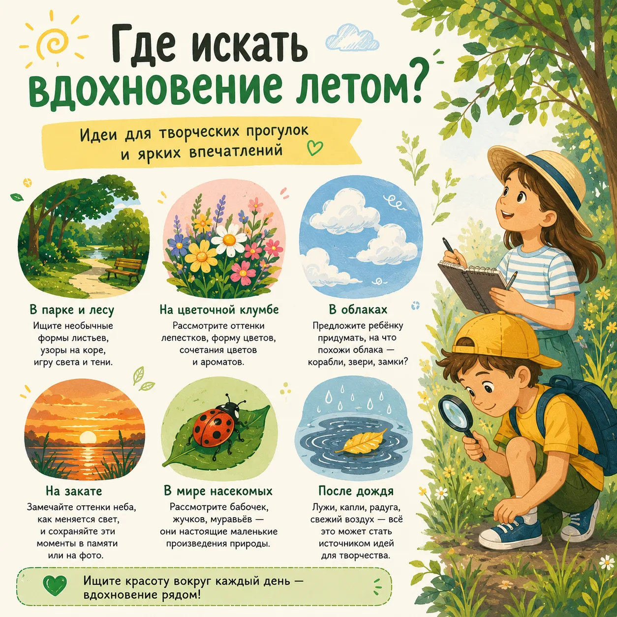 Лето — лучшее время для творчества ☀️