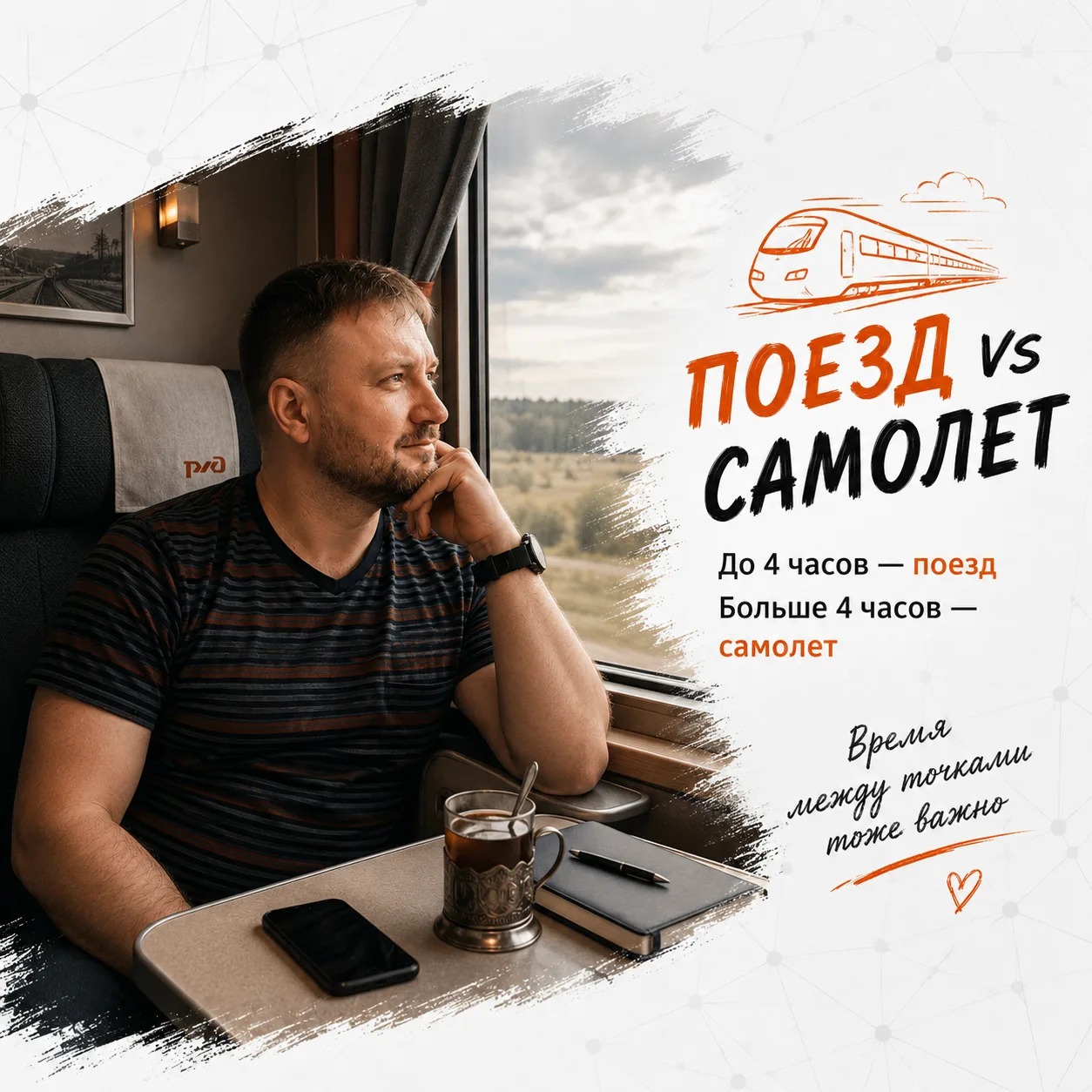 Почему иногда я выбираю поезд, хотя самолет быстрее?