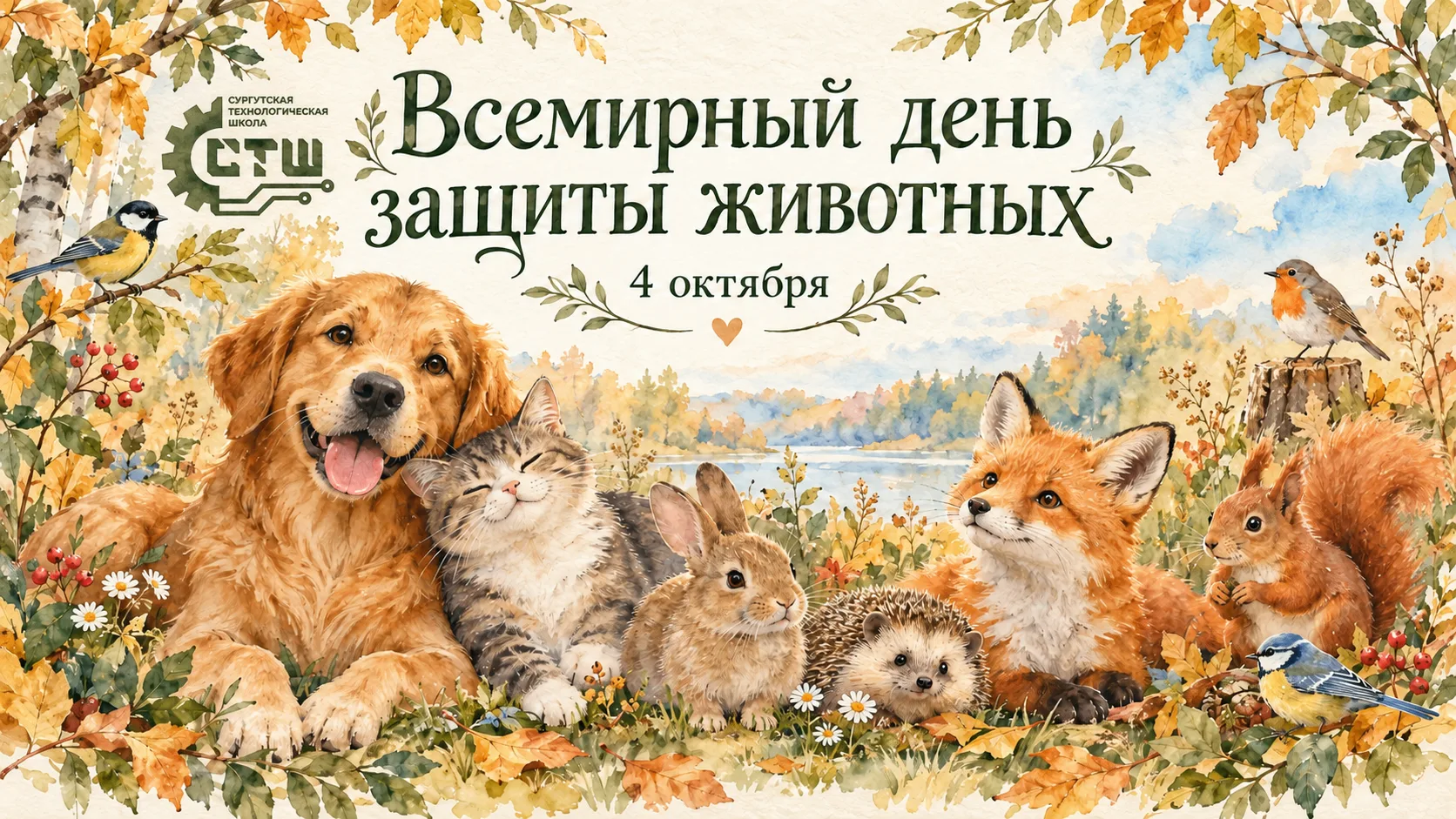 🐾 4 октября — Всемирный день защиты животных!