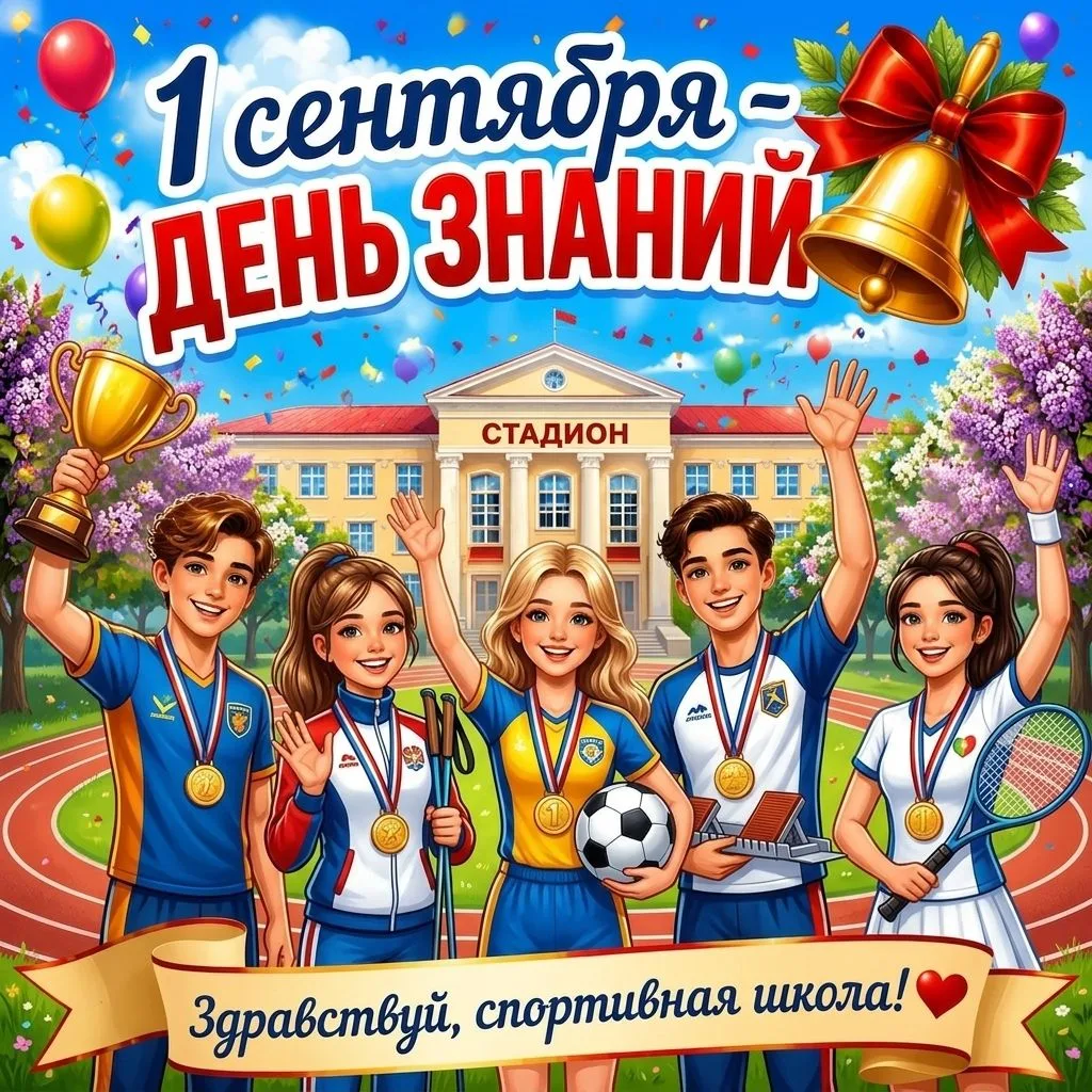 🎉С Днём знаний, спортивная семья!