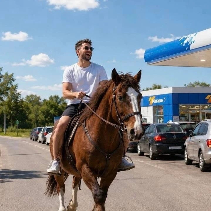 Жителям России посоветовали пересесть с автомобилей на лошадей из-за проблем с топливом