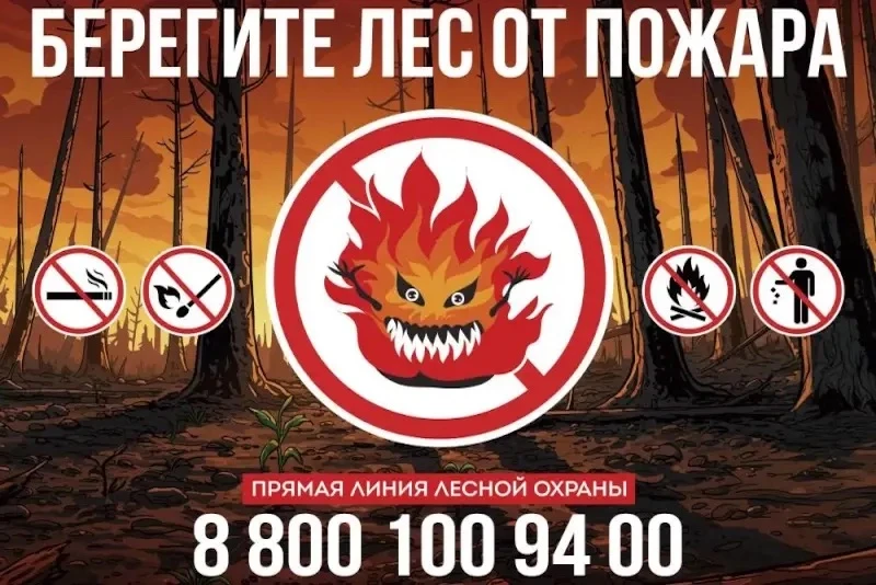🔥 Берегите лес от пожара!