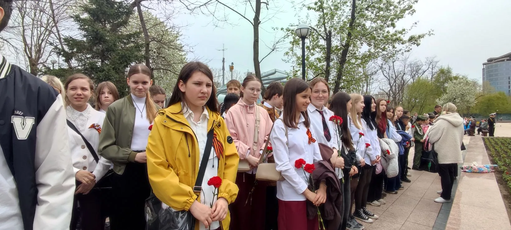 🌟   Сегодня 7 мая  наши школьники 7 А и 7 Г классов приняли участие в торжественном мероприятии в Па