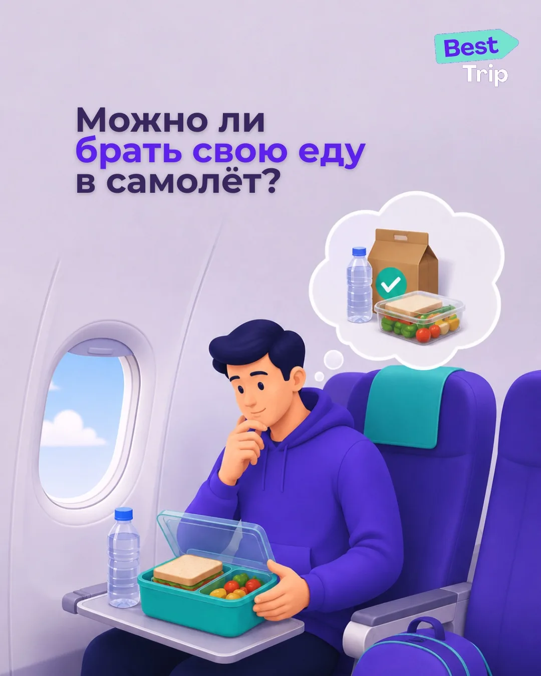 Многие уверены, что на борт можно взять только то, что купили в аэропорту. На самом дел...