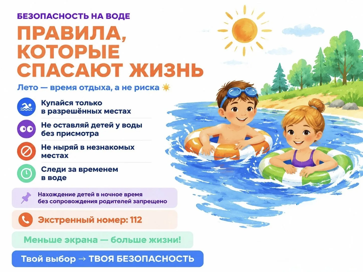 🚨 УВАЖАЕМЫЕ РОДИТЕЛИ! ВАША БДИТЕЛЬНОСТЬ СПАСАЕТ ЖИЗНИ! 🙏

Лето в разгаре, и многие из нас спешат к