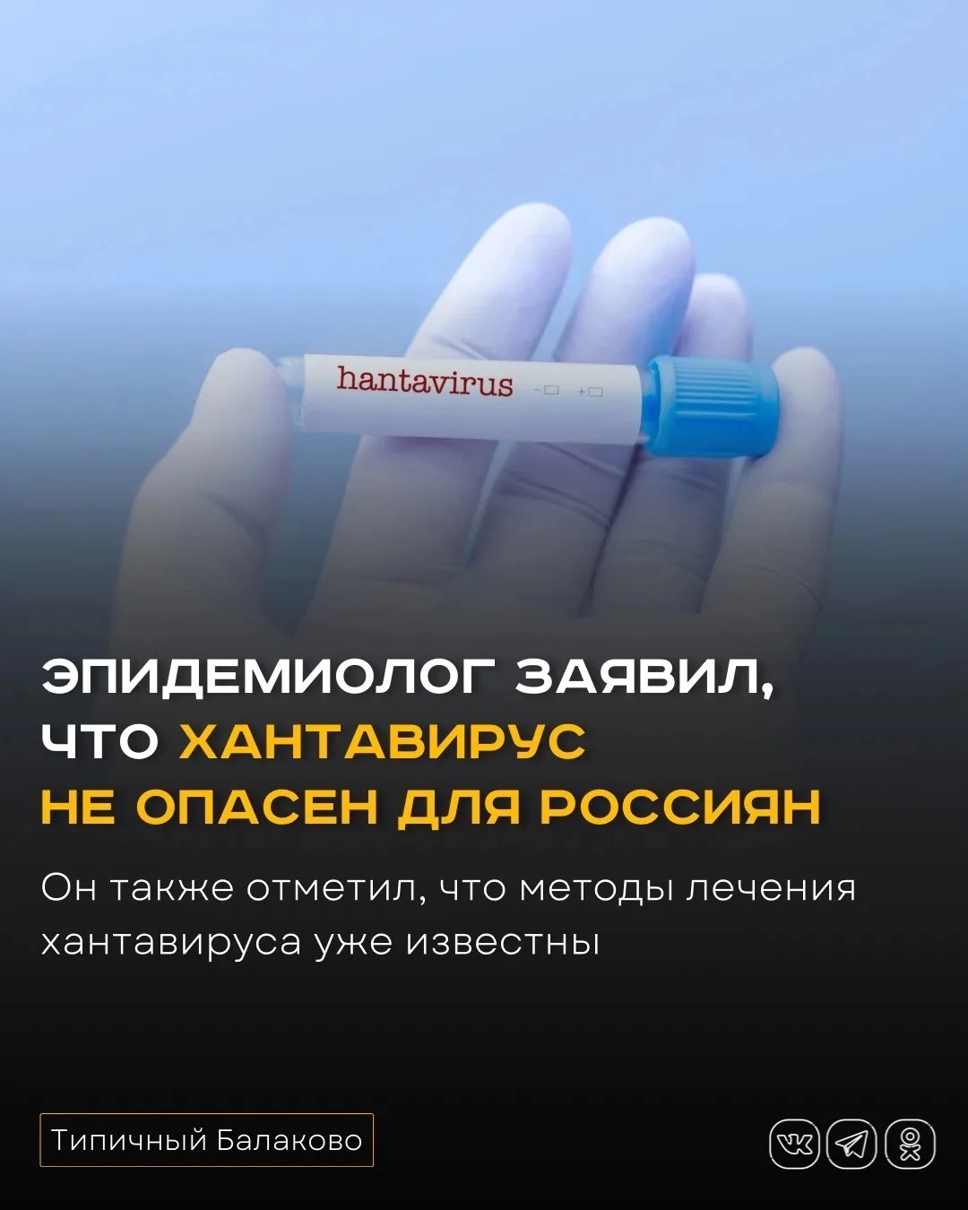Эпидемиолог заявил, что хантавирус не опасен для россиян  Хантавирус, вспышка которого произошла на 