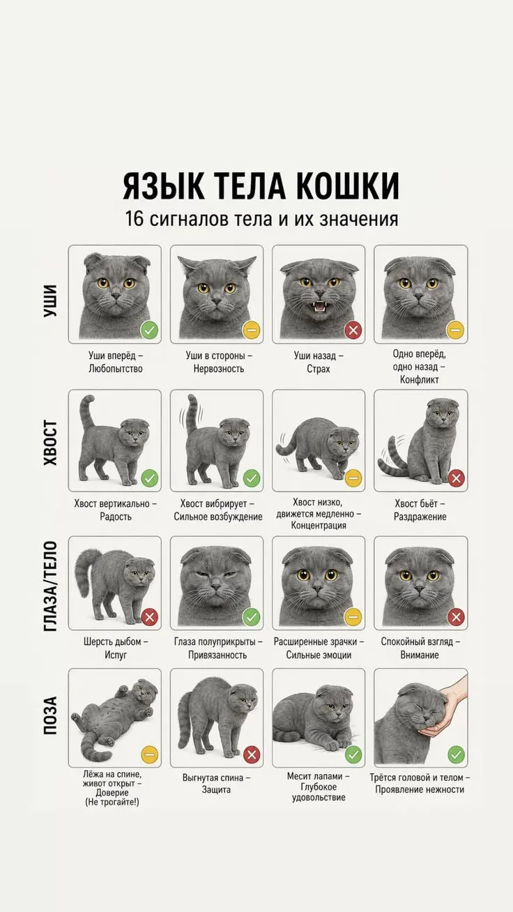 🐾 Язык тела кошки 🐱