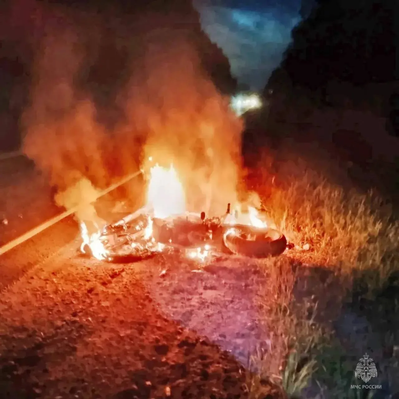 В Кировской области мотоцикл столкнулся с лосём и загорелся     
Вечером на трассе Киров – Советск в