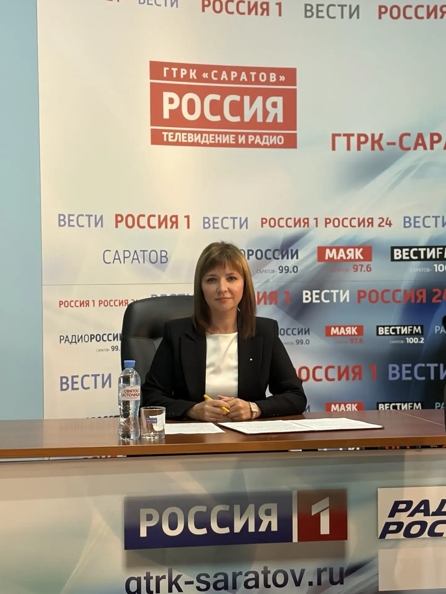 В пресс-центре ГТРК «Саратов» состоялся брифинг председателя облизбиркома Ирины Романовой