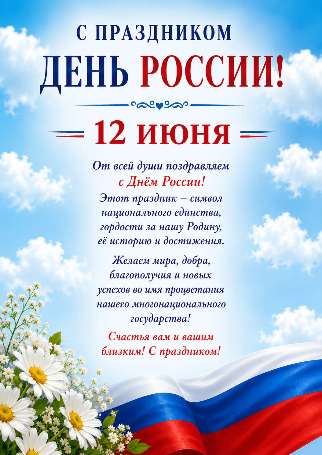 Друзья, наша команда поздравляет вас с праздником и спешит спросить, а как вы отмечаете 🇷🇺День Рос