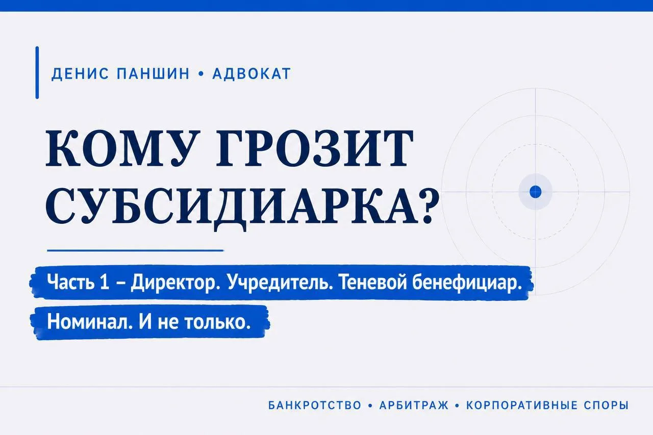 Кому грозит субсидиарка и почему это может касаться лично вас