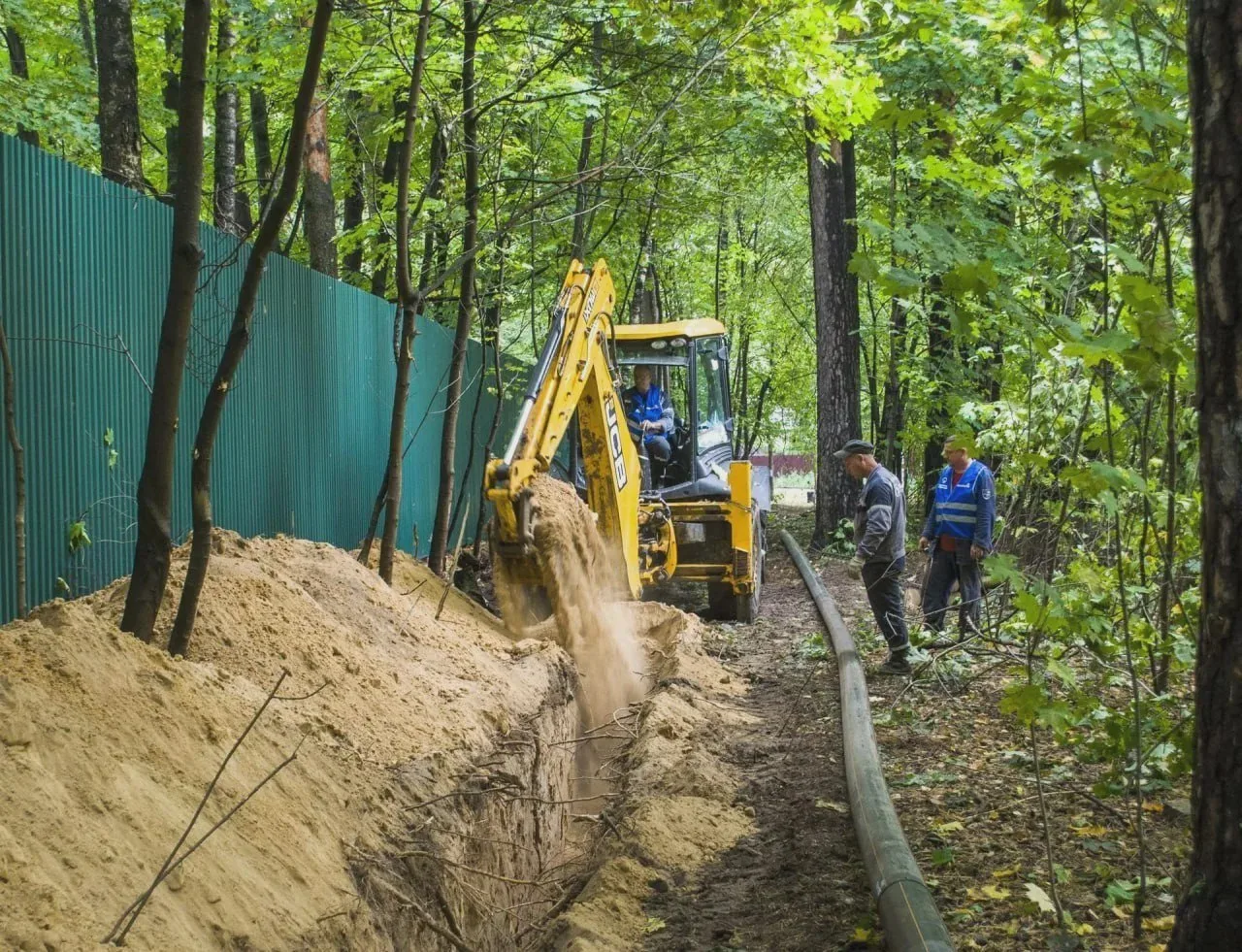 В Малаховке строят новую газовую сеть