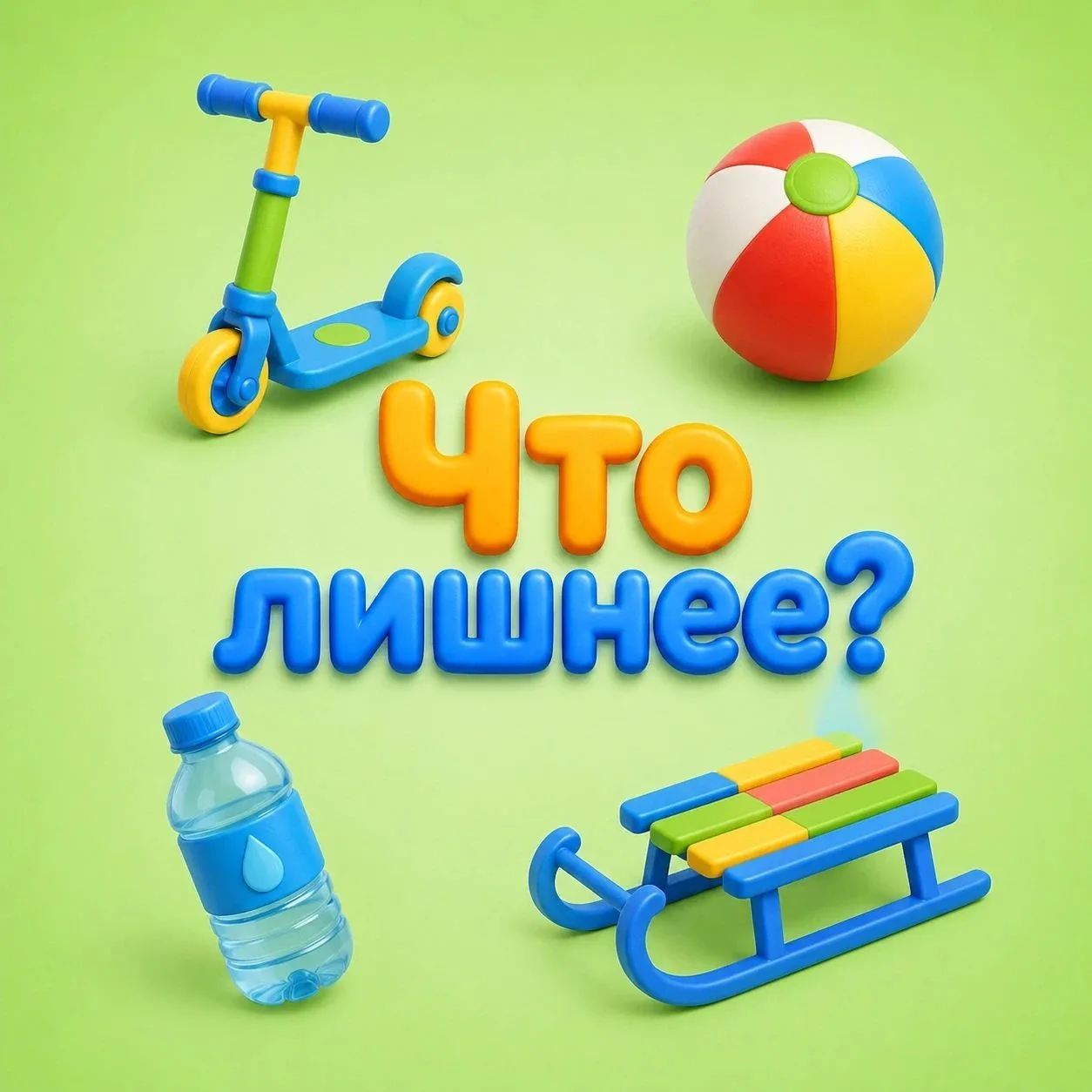 🌞 Игра на внимание: «Что лишнее?» 🎉