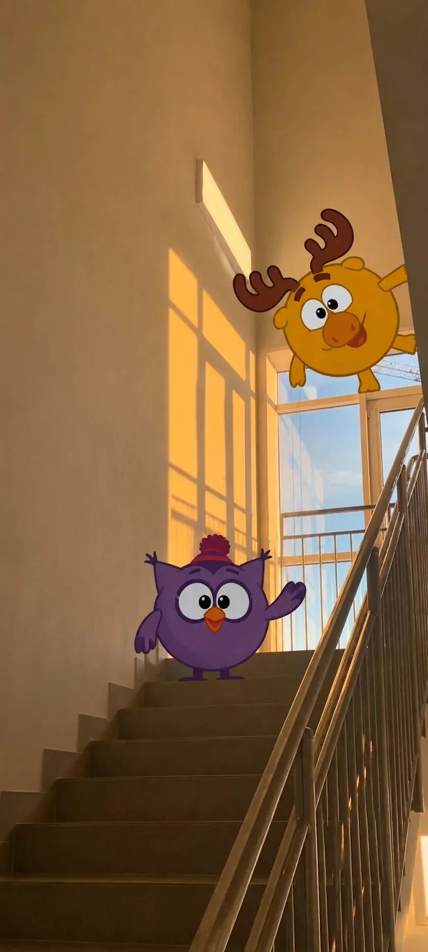 🏫 Школьные обои со Смешариками 💜💙